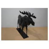 MN Moose Metal Tea Canoe Décor