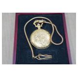 Oh-Henry Co Gold Tone Pocket Watch