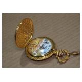 Oh-Henry Co Gold Tone Pocket Watch