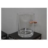 *4* Lucky Shot Whiskey Glasses with Embedded Bullets