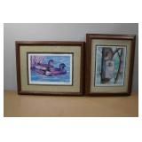 *2* Framed Duck Prints
