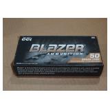 50 CCI Blazer Brass 9mm 124 Gr FMJ Ammo