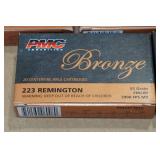 *100* PMC Bronze .223 Rem 55 Gr FMJ BT Ammo