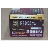 50 Federal Hunter Match .22 LR 40 Gr HP Ammo
