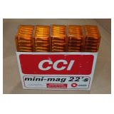 500 CCI Mini Mag .22 LR 40 Gr Plated RN Ammo