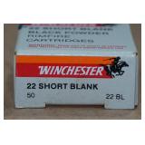 50 Winchester 22 Short Black Powder Blanks