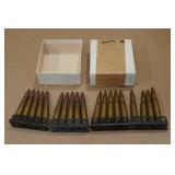 19 Military Surplus .303 British Ammo with Stripper Clips