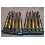 19 Military Surplus .303 British Ammo with Stripper Clips
