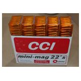 500 CCI Mini Mag .22 LR 40 Gr Plated RN Ammo