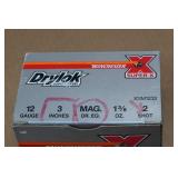 25 Winchester Drylok 12 Gauge 3" Magnum Steel 2 Shot Shotshells