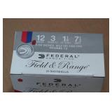 25 Federal Field & Range 12 Gauge 2-3/4" 7-1/2 Shot Shotshells