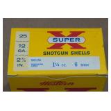 24 Western Super-X 12 Gauge 2-3/4" 6 Shot Shotshells