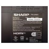Sharp PN-UH501 TV // 50" screen with 3840 x 2160 Resolution // Includes power cable