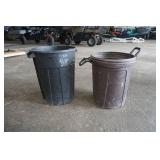 2 garbage cans- 30 gallons