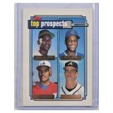 Manny Alexander, Alex Arias, Wil Cordero, Chipper Jones Rookie 1992 Topps Prospects No. 551