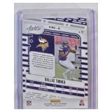 Dallas Turner Rookie Foil 2024 Panini Absolute Football  #117 and Numbered 326/350