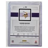Xavier Rhodes 2018 Panini No. 184 and Numbered 4/50