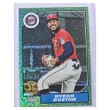 Byron Buxton 2022 Topps Green Mojo T87C-85 and Numbered 52/99