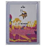 J.J. McCarthy Rookie 2024 Panini Rookies & Stars No. RE-JMY