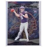 J.J. McCarthy Rookie 2024 Panini Fireworks No. 18