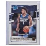 Anthony Edwards Rookie 2020-21 Panini Donruss Rated Rookie No. 201