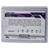 Randy Moss 2024 Topps Chrome Purple Refractor #13 and Numbered 197/199