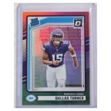 Dallas Turner Rated Rookie 2024 Panini Donruss Prizm #331