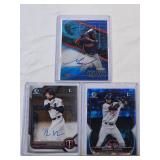 Lot of 3 Autos: Misael Urbina Numbered 147/150, Edouard Julien, Jake Rucker