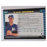 Zack Greinke Rookie 2002 Bowman BDP6