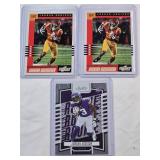 Lot of 3 Jordan Addison Rookie Cards