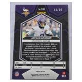 Jordan Addison 2024 Panini Blue Mosaic SP #144 and Numbered 46/99