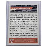 Justin Verlander Rookie 2005 Topps Futures United-States All Star UH220