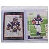 Lot of 2 Adrian Peterson Rookie Cards