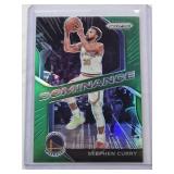 Stephen Curry 2002-21 Panini Green Prizm No. 24