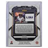 Justin Jefferson 2023 Panini Red Prizm Draft Picks #61 and Numbered 267/299