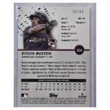 Byron Buxton 2023 Topps Refractor No. 254 and Numbered 36/99