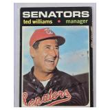 Ted Williams 1971 Topps No. 380 Vintage Baseball Card