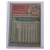 Lou Brock 1975 Topps Auto No. 540 Vintage Baseball Card