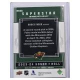 Brock Faber Rookie 2023-24 Upper Deck Superstar No. HR36