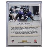 Ray Lewis 2012 Panini Prestige Relic Card No. 13