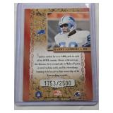 Barry Sanders 2000 Donruss Gold Elite Series ES-7 and Numbered 1153/2500