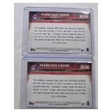 Lot of 2 Francisco Lindor Rookie Cards