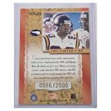 Cris Carter 2000 Donruss Elite Series ES-28 and Numbered 586/2500