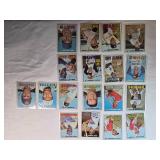 Lot of 18 Vintage Topps Baseball Cards from 1967