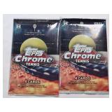 Lot of 2 Unopened Packs 2021 Topps Chrome Tennis