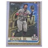 Ronald Acuna Jr. 2019 Topps Gold US220 and Numbered 0243/2019