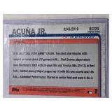 Ronald Acuna Jr. 2019 Topps Gold US220 and Numbered 0243/2019