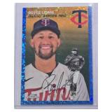 Royce Lewis 2023 Topps Blue Refractor No.  217 and Numbered 180/199