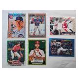 Lot of 6 Numbered Cards: Matt Mervis, J.P. Martinez, Braden Shewmake, Paul DeJong, Ezequial Tovar, Anthony Seigler