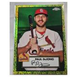 Lot of 6 Numbered Cards: Matt Mervis, J.P. Martinez, Braden Shewmake, Paul DeJong, Ezequial Tovar, Anthony Seigler